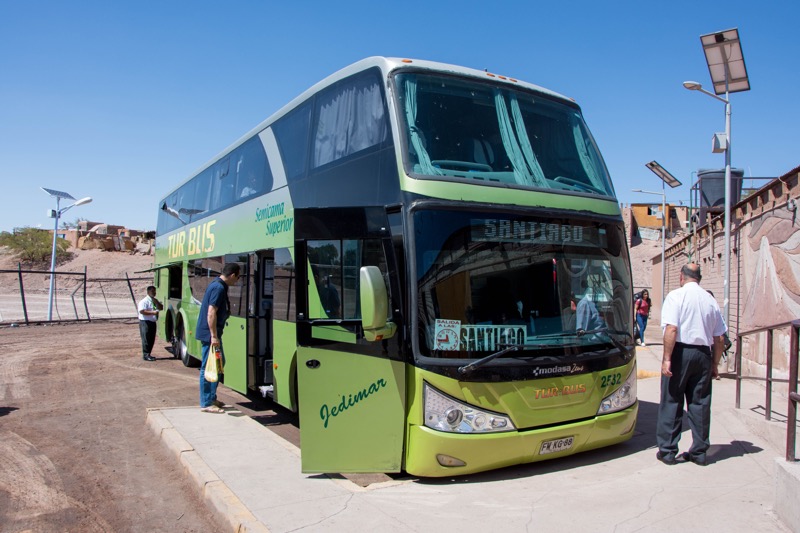 チリのバス移動｜アタカマ→サンティアゴ